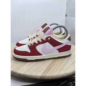 Womens Size 5.5‎ - Nike Dunk Low 'Bacon'  Red/Brown Sail FB7910-600